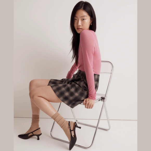 New! Madewell The Debbie Slingback Leather Pump Heels - Picture 3 of 14